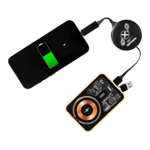 Câble rétractable 4 en 1 de 65&nbsp;W SCX.design C42 Noir | sans marquage | non disponible | non disponible