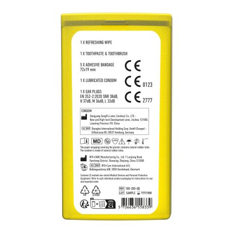 mykit, ehbo, kit, festival, feest jaune transparent | sans marquage | non disponible | non disponible