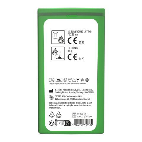 MiniKit Brulures Vert translucide | sans marquage | non disponible | non disponible