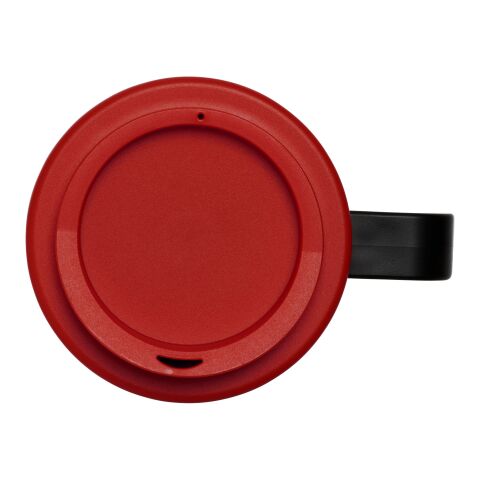 Mug isolant Brite-Americano® grande 350 ml Noir-Rouge | sans marquage | non disponible | non disponible