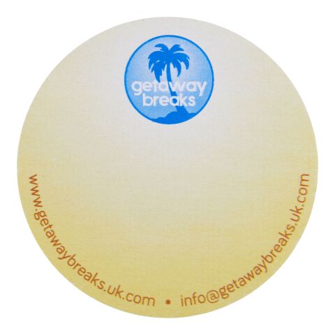 Post-its recyclés Sticky-Mate® en forme de cercle Blanc | sans marquage | non disponible | non disponible