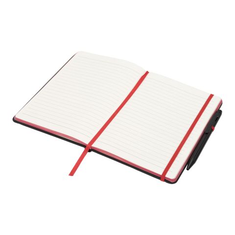 Carnet de notes à bord Noir Standard | Noir-Rouge | sans marquage | non disponible | non disponible