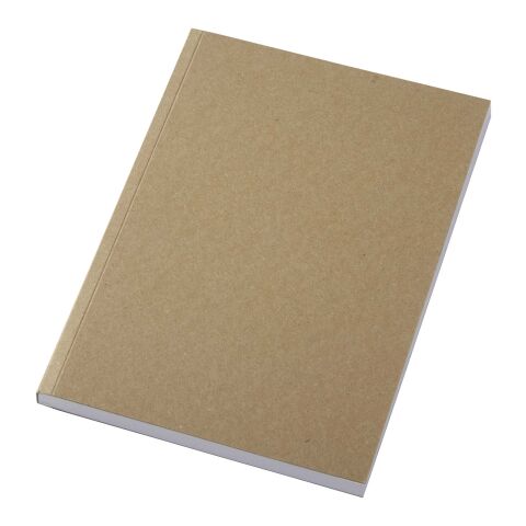 Cahier kraft Novella Austen A5 recyclé à couverture souple de 100 feuilles Naturel | sans marquage | non disponible | non disponible
