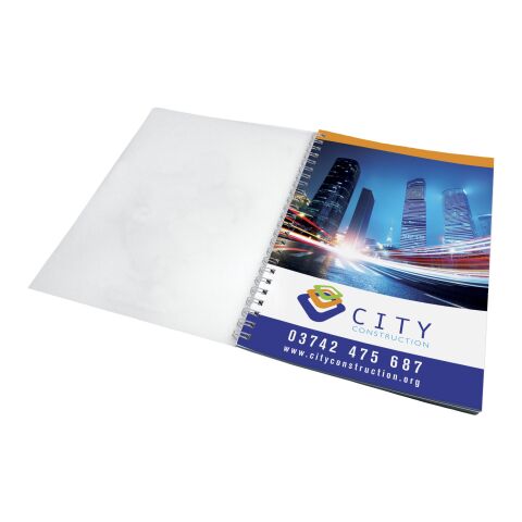 Cahier à spirale A5 - pages blanches Blanc | 50 Seiten | sans marquage | non disponible | non disponible