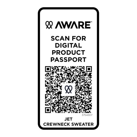 Sweater recyclé Jet unisexe Aware™ Standard | Oatmeal | M | sans marquage | non disponible | non disponible | non disponible