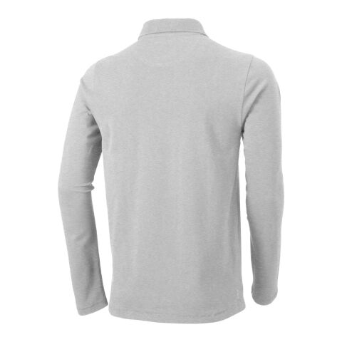 Oakville Langarm-Polo Standard | Gris mélangé | XS | sans marquage | non disponible | non disponible | non disponible