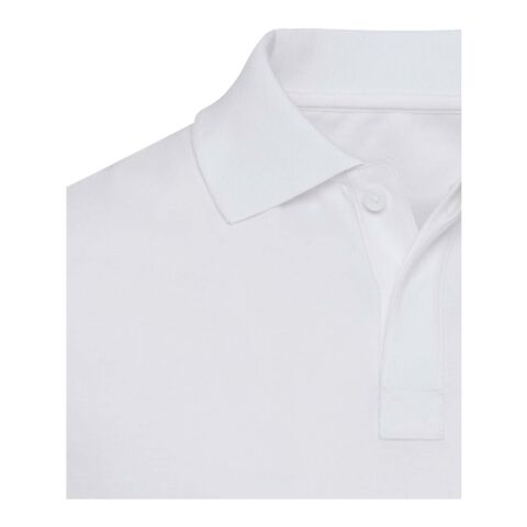 Polo bio recyclé certifié OCS Graphite à manches courtes unisexe de 180&nbsp;g/m² Standard | Blanc | XXS | sans marquage | non disponible | non disponible | non disponible