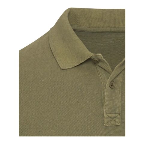 Polo délavé pour homme Calgary de 200&nbsp;g/m2 Standard | Forest Green2 | L | sans marquage | non disponible | non disponible | non disponible