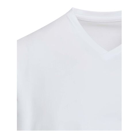 T-shirt unisexe en coton bio certifié OCS Balfour à manches courtes et col en V de 200&nbsp;g/m² Standard | Blanc | 3XS | sans marquage | non disponible | non disponible | non disponible