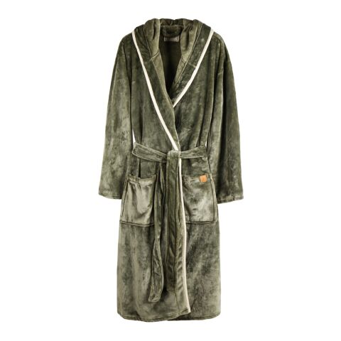 VINGA Peignoir de luxe en peluche RPET GRS Louis taille S-M vert | sans marquage | non disponible | non disponible | non disponible