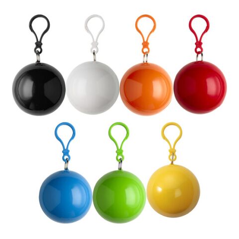 Etui boule contenant un poncho, bleu clair | sans marquage | non disponible | non disponible