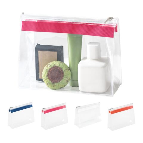 CHASTAIN. Transparent. Pochette EVA avec fermeture éclair Rose | sans marquage