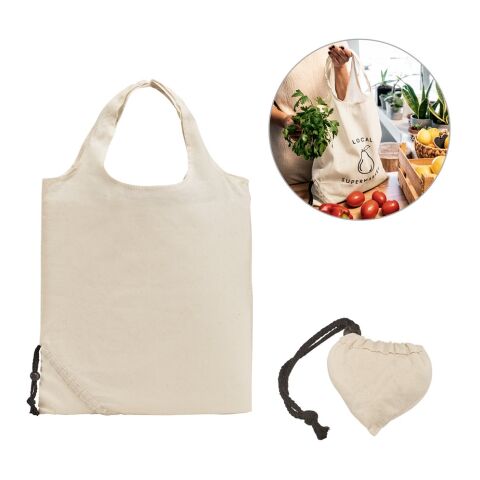 ORLEANS. Sac pliable 100% coton (100 g/m²) Beige | sans marquage