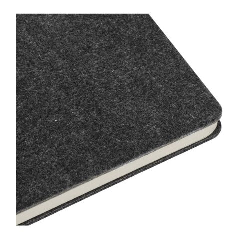 MISHIMA. Cahier A5 avec couverture semi-dure en feutrine recycléee (100% rPET) avec anneaux et pages lignées sans marquage