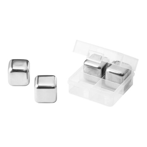 GLACIER. Jeu de cubes réutilisables en acier inoxydable Argenté | sans marquage