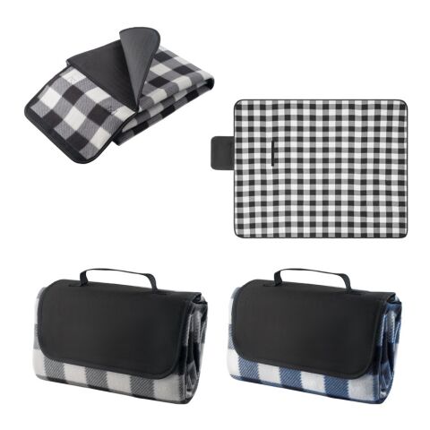 RILEY II. Couverture pique-nique faite en EPE (180 g/m²) Noir | sans marquage