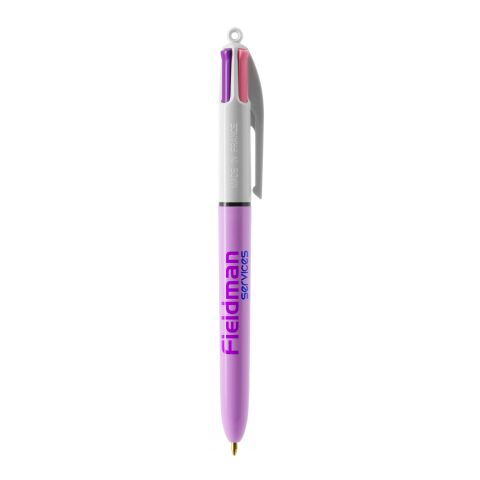 BIC® 4 Couleurs Fashion bille Blanc-Violet pastel | sans marquage | non disponible | non disponible