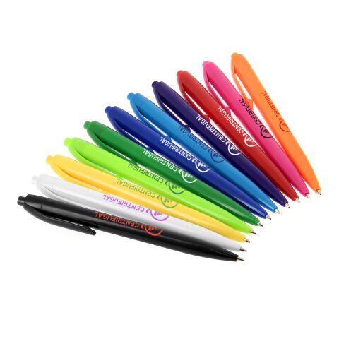 Stylo Basic blanc | Sérigraphie 1 couleur | Corps-Centré clip | 24.00 mm x 40.00 mm