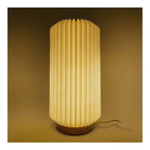 Lampe LED en papier pliable Coollux Aurora Tall sur base en bois, 32cm Nature | sans marquage | non disponible | non disponible