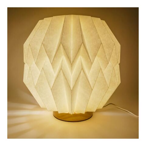 Lampe LED en papier pliable Coollux Luna 25cm, inspirée de l'Origami Nature | sans marquage | non disponible | non disponible