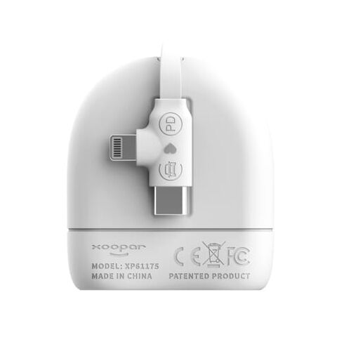 Câble rétractable USB-C et Lightning Xoopar ICE-R 60 W 1 mètre Blanc | sans marquage | non disponible | non disponible