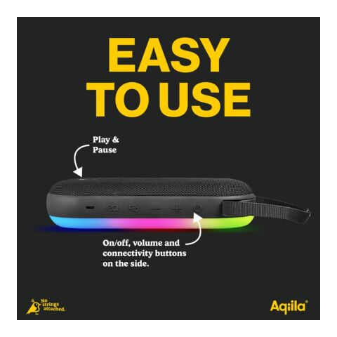 Enceinte Bluetooth Aqiila Soundbird CM 30 W avec éclairage RGB noir | sans marquage | non disponible | non disponible