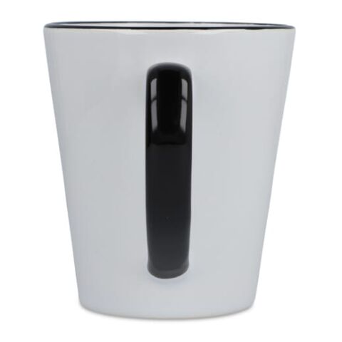 Mug subli Melbourne bord &amp; anse colorés 300ml Blanc-Noir | sans marquage | non disponible | non disponible | non disponible