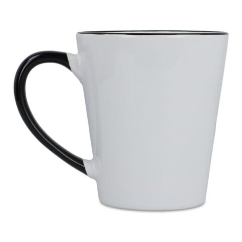 Mug subli Melbourne bord &amp; anse colorés 300ml Blanc-Noir | sans marquage | non disponible | non disponible | non disponible
