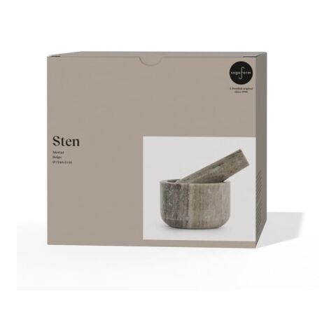 Sagaform Sten Travertine Mortier et Pilon Beige | sans marquage | non disponible | non disponible