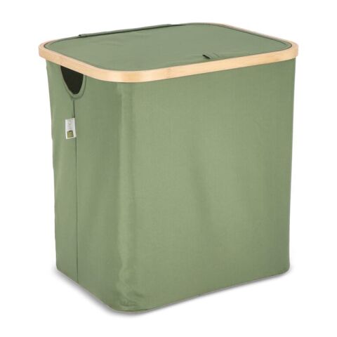 Panier pliant InSideOut avec couvercle Sogne 40.5 x 33 x 42cm Vert olive