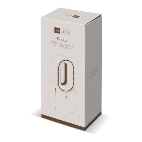 Ventilateur sans pales inSideOut Brislux avec éclairage LED Beige