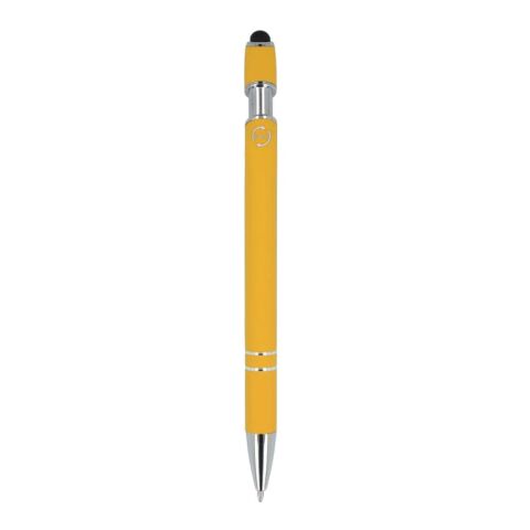 Paris soft touch, encre noire R-AL Jaune | Gravure | à 90 degrés du clip | 56 mm x 8 mm | non disponible