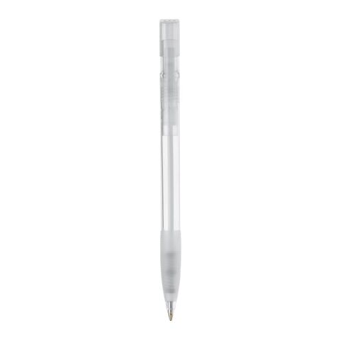 Stylo Nash Transparent Blanc-Blanc | Sérigraphie 1 couleur | à 180 degrés du clip | 33 mm x 25 mm | non disponible