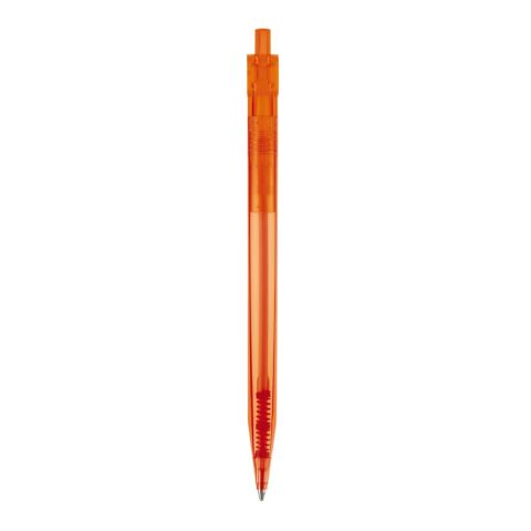 Stylo Futurepoint Transparent Orange-Orange | Sérigraphie 1 couleur | à 270 degrés du clip | 50 mm x 25 mm | non disponible