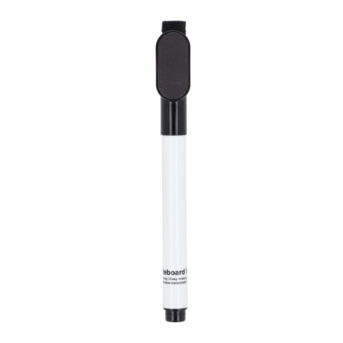 Marqueur pour tableau blanc avec aimant et raclette Noir