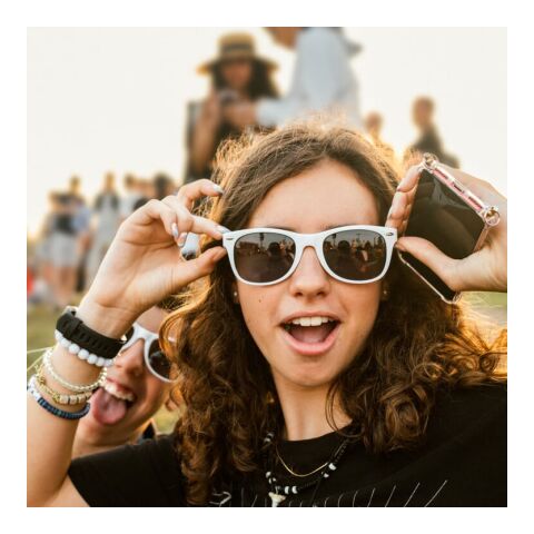 Lunettes de soleil Justin UV400 Blanc