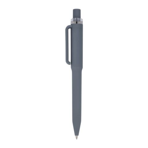 Stylo Ozzy soft touch Gris | Impression Numérique 3D | à 90 degrés du clip | 42 mm x 8 mm