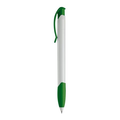 Stylo Apollo Opaque Blanc-Vert | Sérigraphie 1 couleur | à 90 degrés du clip | 40 mm x 25 mm | non disponible