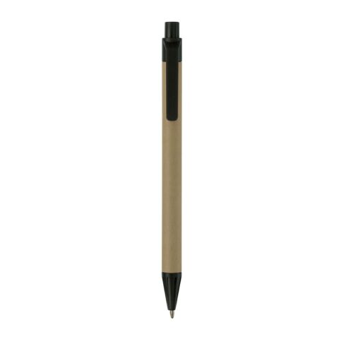 Stylo bille carton recyclé Noir | sans marquage | non disponible | non disponible | non disponible