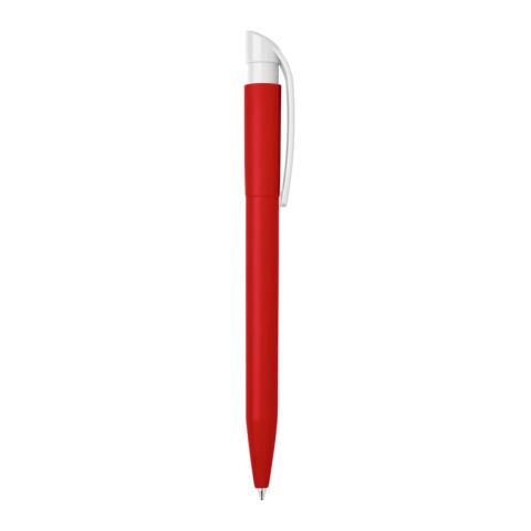 Stylo S45 Bio opaque Rouge / blanc-Blanc | Sérigraphie 1 couleur | À 180 degrés du clip | 45 mm x 25 mm | non disponible