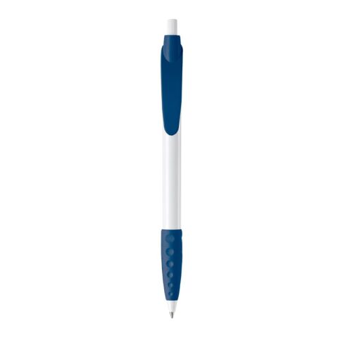 Stylo Cosmo Opaque Blanc-Bleu foncé | Tampographie 1 couleur | sur le clip | 20 mm x 5 mm | non disponible