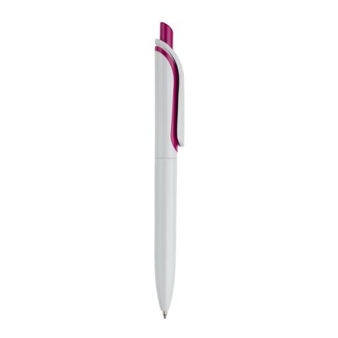 Stylo bille Click Shadow Fabriqué en Allemagne Blanc-Rose foncé | Tampographie 1 couleur | à 90 degrés du clip | 40 mm x 8 mm | non disponible