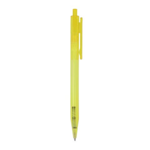 Stylo bille Kuma transparent Jaune-Jaune | Sérigraphie 1 couleur | à 180 degrés du clip | 45 mm x 25 mm | non disponible