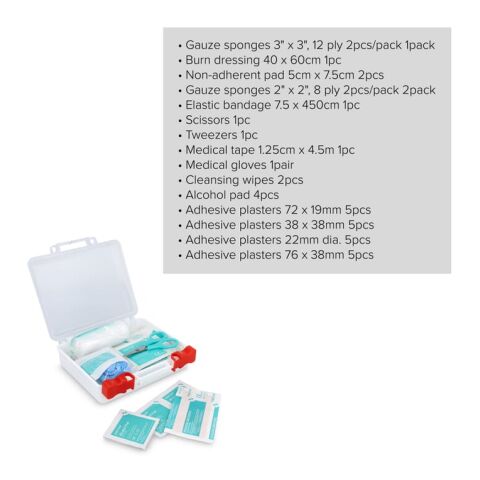 Trousse de premiers secours 37 pièces Sierra Blanc | sans marquage | non disponible | non disponible