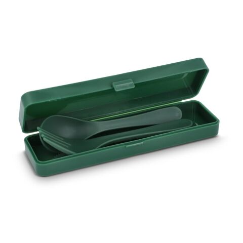 Set de couverts PP Vert foncé | sans marquage | non disponible | non disponible