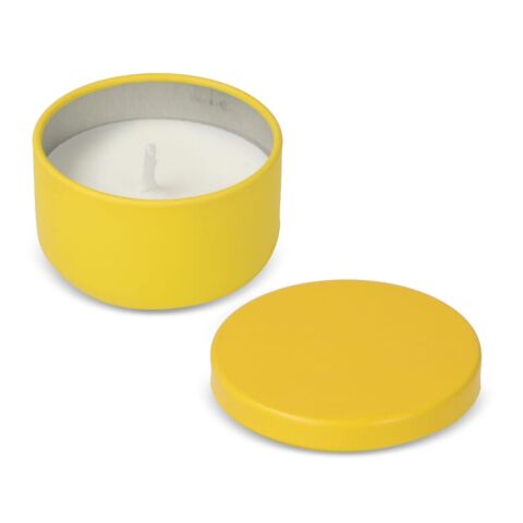 Bougie Asana non parfumée à base de plantes dans une boîte recyclée Jaune | sans marquage | non disponible | non disponible