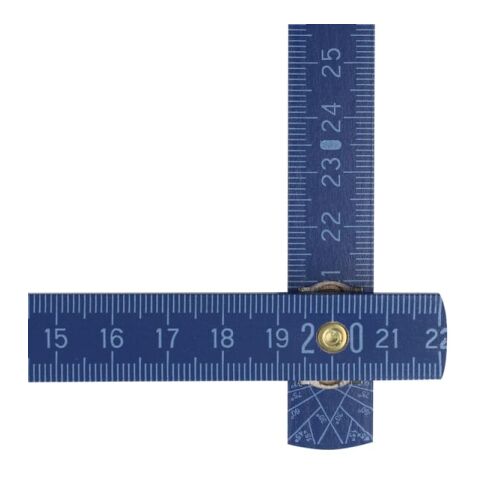 Règle pliante en bois 2m premium peinte Bleu foncé