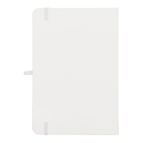 Carnet Olmo à couverture rigide en PU A5 avec notes autocollantes Blanc
