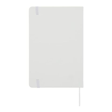 Cahier A5 PU avec pages quadrillées FSC Blanc | sans marquage | non disponible | non disponible
