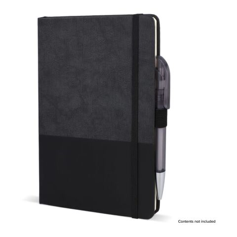 Carnet de notes en cuir thermo A5 noir | sans marquage | non disponible | non disponible